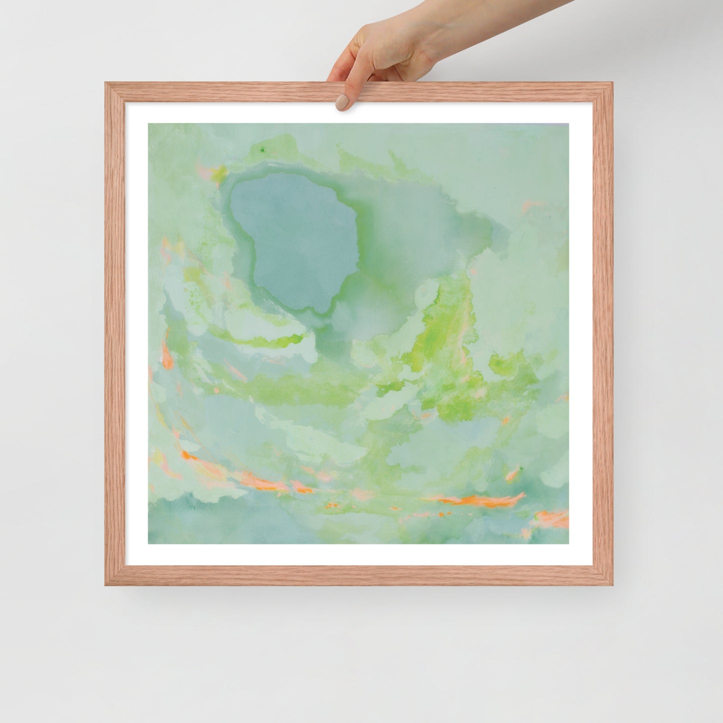 Framed poster