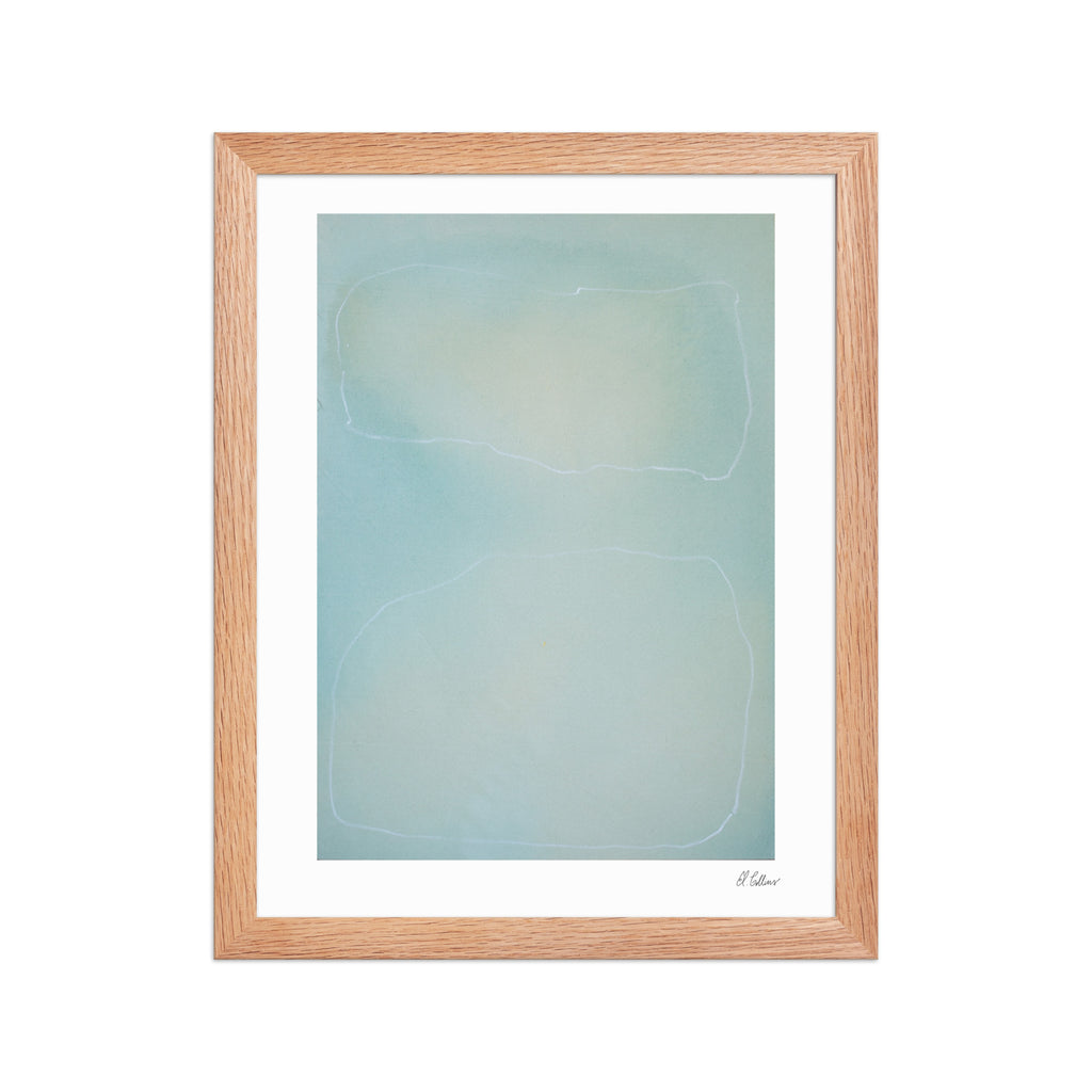 Morning Vapor - Abstract Minimal Framed Art Print