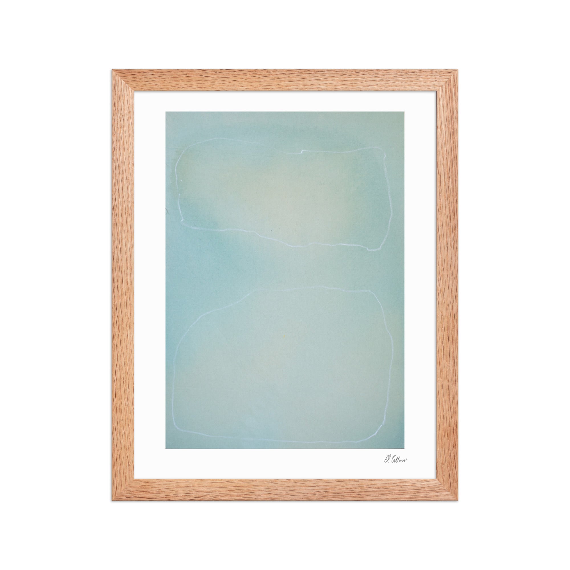 Morning Vapor - Abstract Minimal Framed Art Print